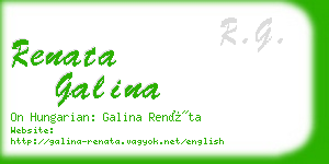 renata galina business card